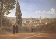 Jean Baptiste Camille  Corot Florence View from the Boboli Gardens (mk05) oil painting artist